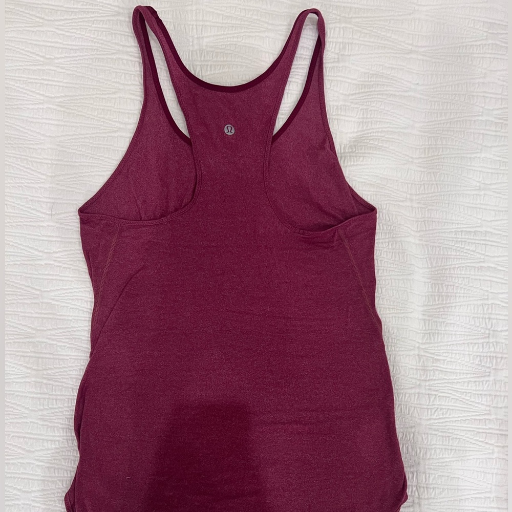 Lululemon soft wine-colored tank